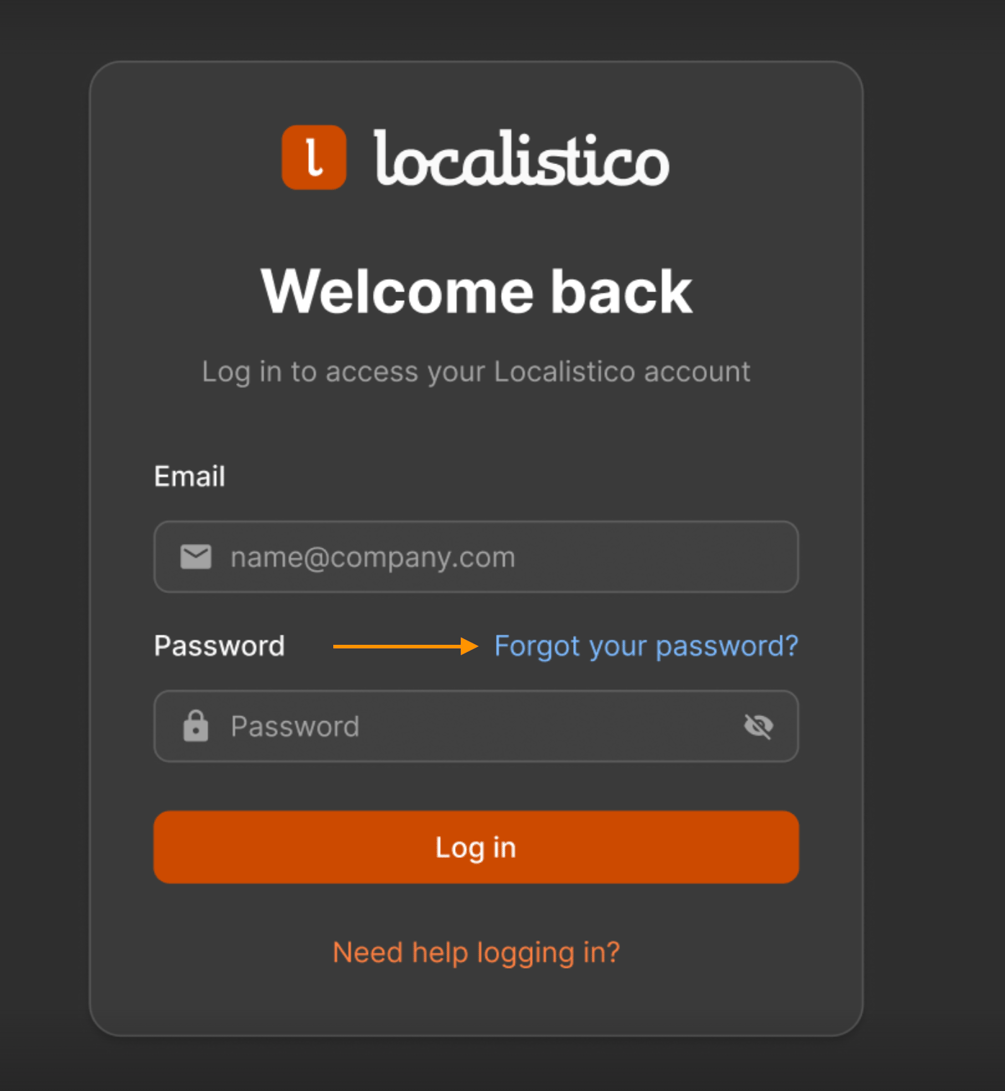 Need help logging in?